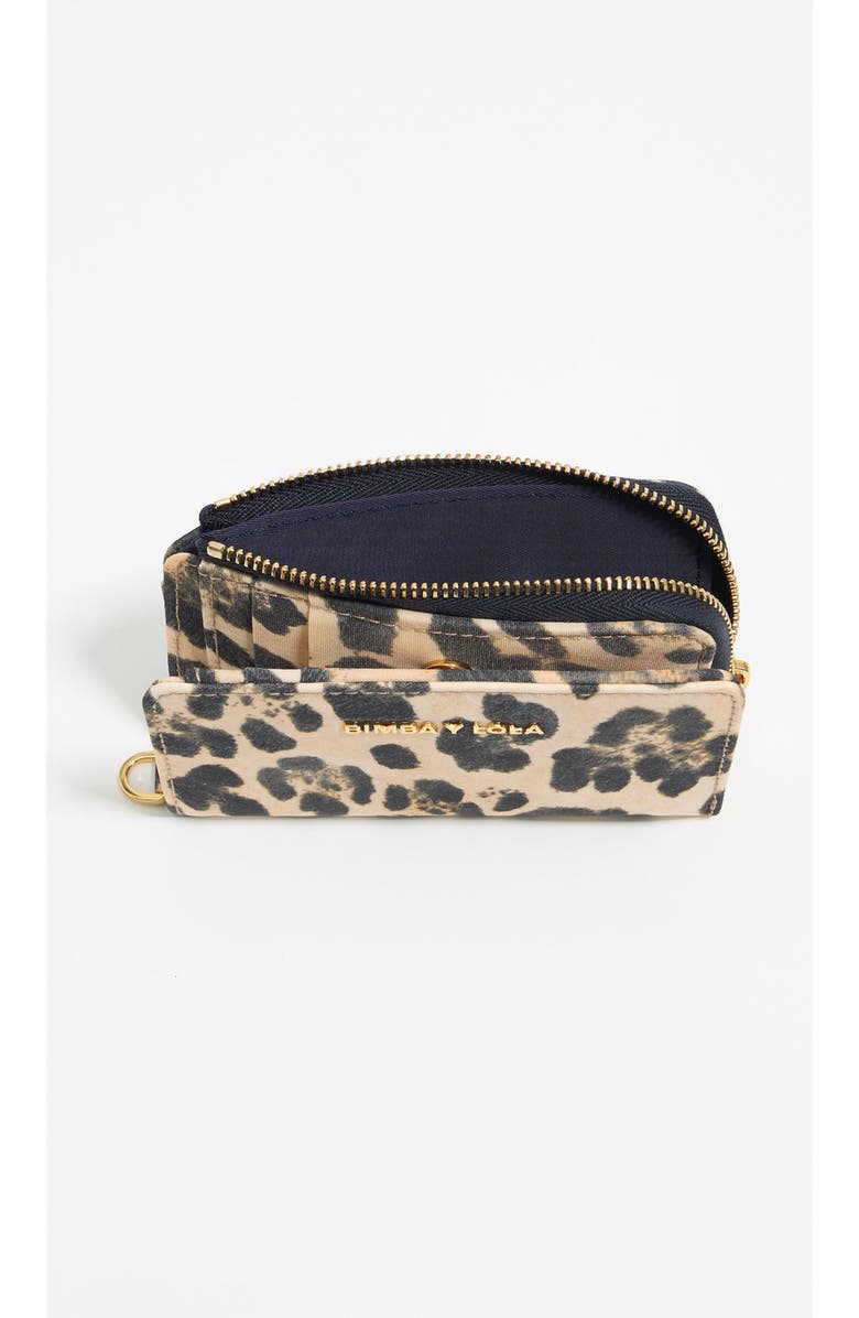 Bimba y Lola Leopard Print Nylon Compact Purse, Alternate, color, Leopard Natural
