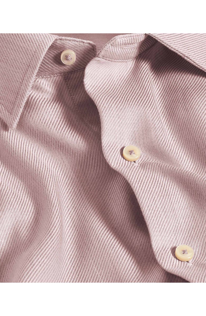 David Donahue Cotton & Cashmere Solid Sport Shirt, Alternate, color, Lilac
