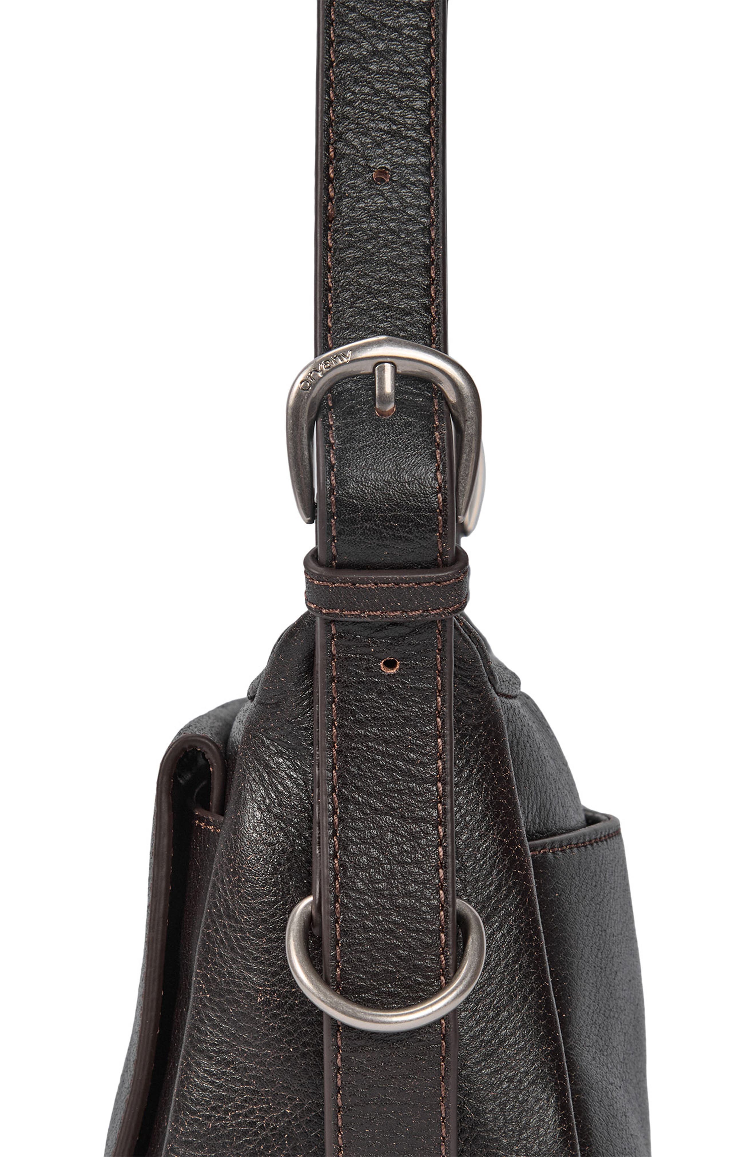 Moto Leather Crossbody Bag, Alternate, color, VINTAGE BROWN