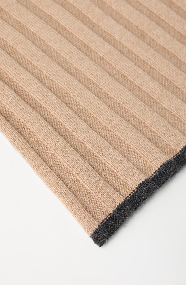 Brunello Cucinelli Cashmere scarf, Alternate, color, Camel