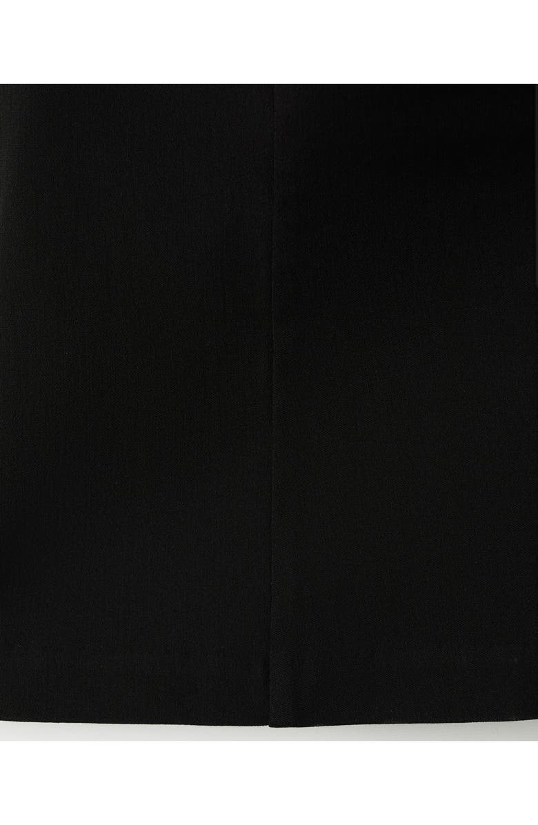 MANGO Fitted Square Neck Top, Alternate, color, Black