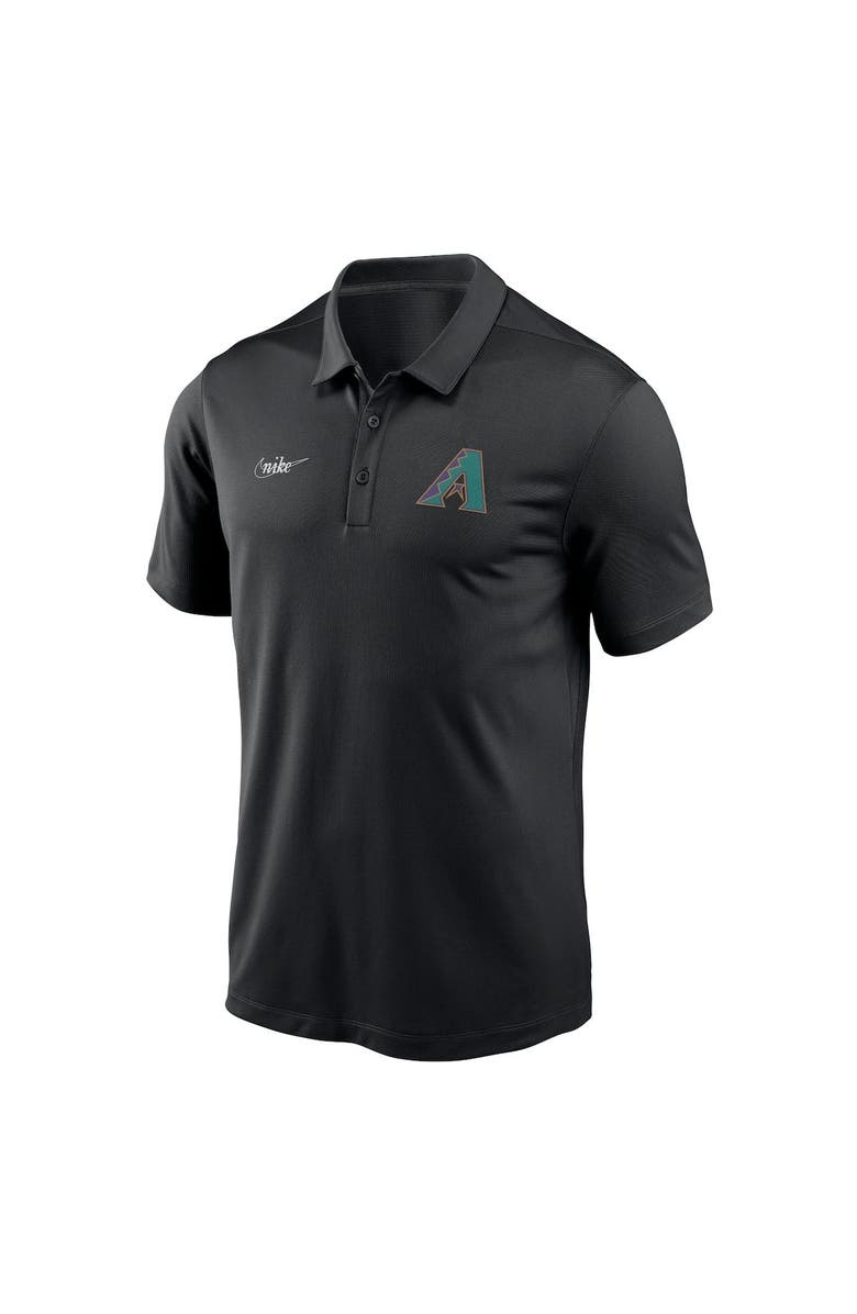 Nike Men's Nike Black Arizona Diamondbacks Cooperstown Collection Rewind Franchise Performance Polo, Alternate, color, 