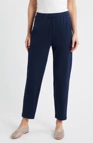 Eileen Fisher Slouch Organic Cotton Ankle Pants
