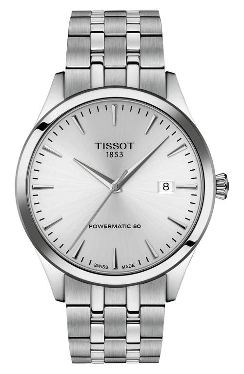 Tissot Classic Dream Automatic Bracelet Watch, 40mm In Silver