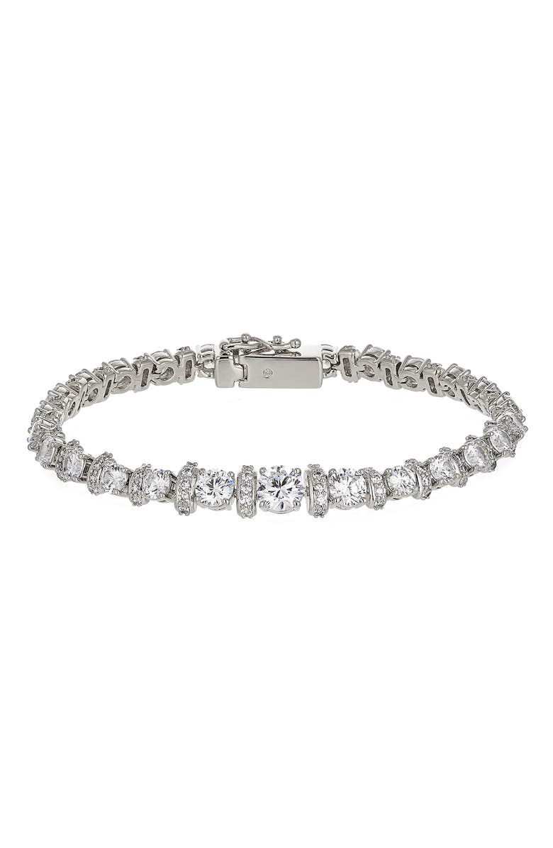 Nadri Freya Crystal Deco Tennis Bracelet, Main, color,