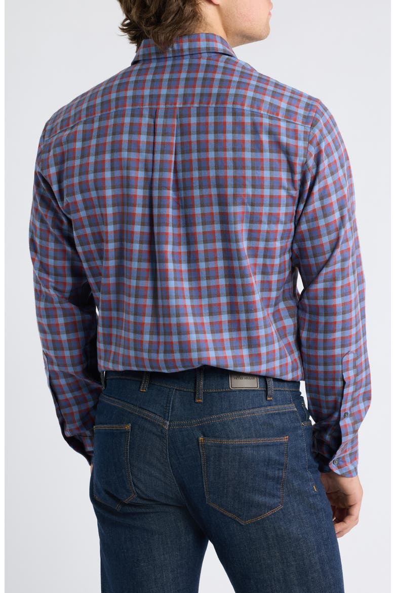 Theod Performance Flannel Sport Shirt, Alternate, color, CROWN BLUE