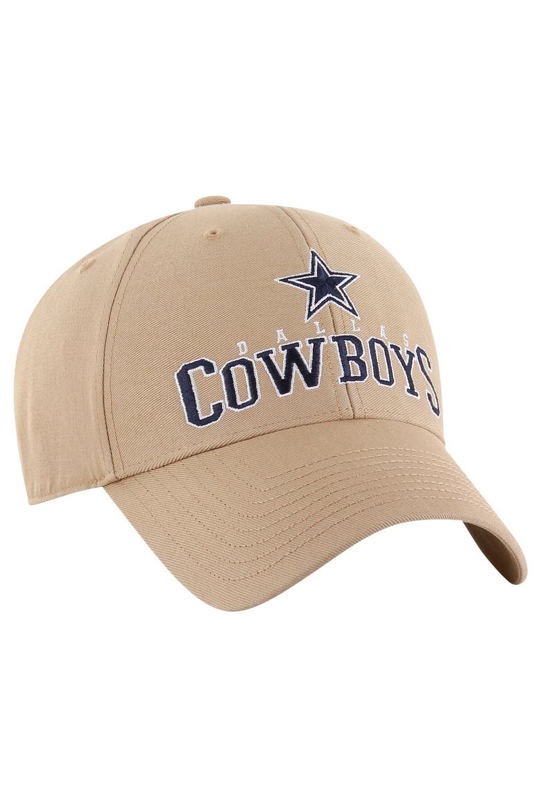 Men's '47 Khaki Dallas Cowboys Powell MVP Adjustable Hat, Alternate, color, Khaki