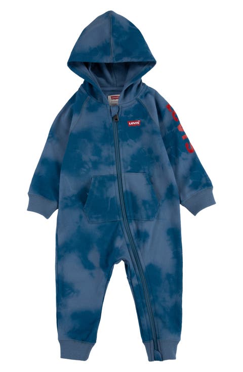 ® Tie Dye Hooded Romper (Baby)