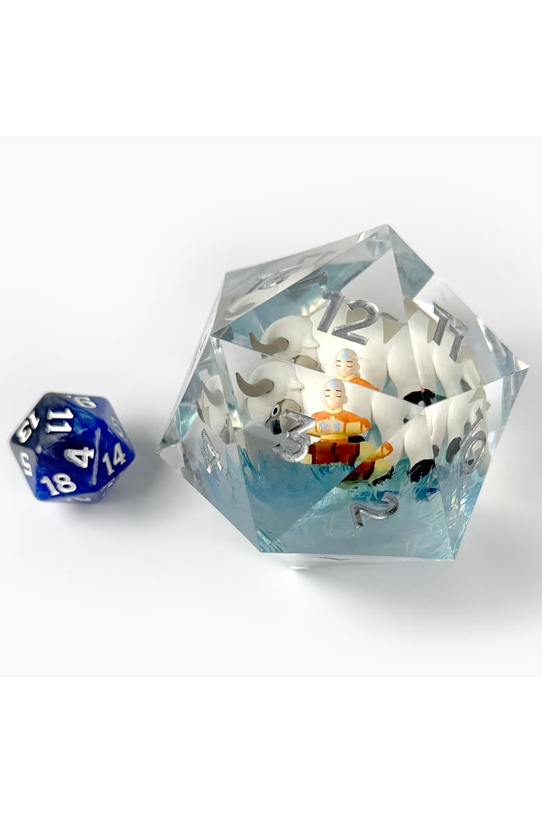 Avatar the Last Airbender Spindown d20 Aang & Appa Collectible Dice, Ages 14+, Alternate, color, Multicolored