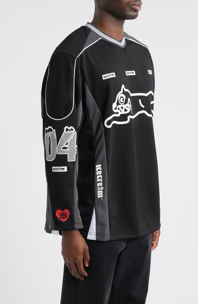 ICECREAM Play Long Sleeve Jersey T-Shirt, Alternate, color, Black