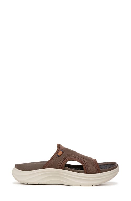Dr. Scholl's Feel Energy Recovery Slide Sandal In Dark Brown