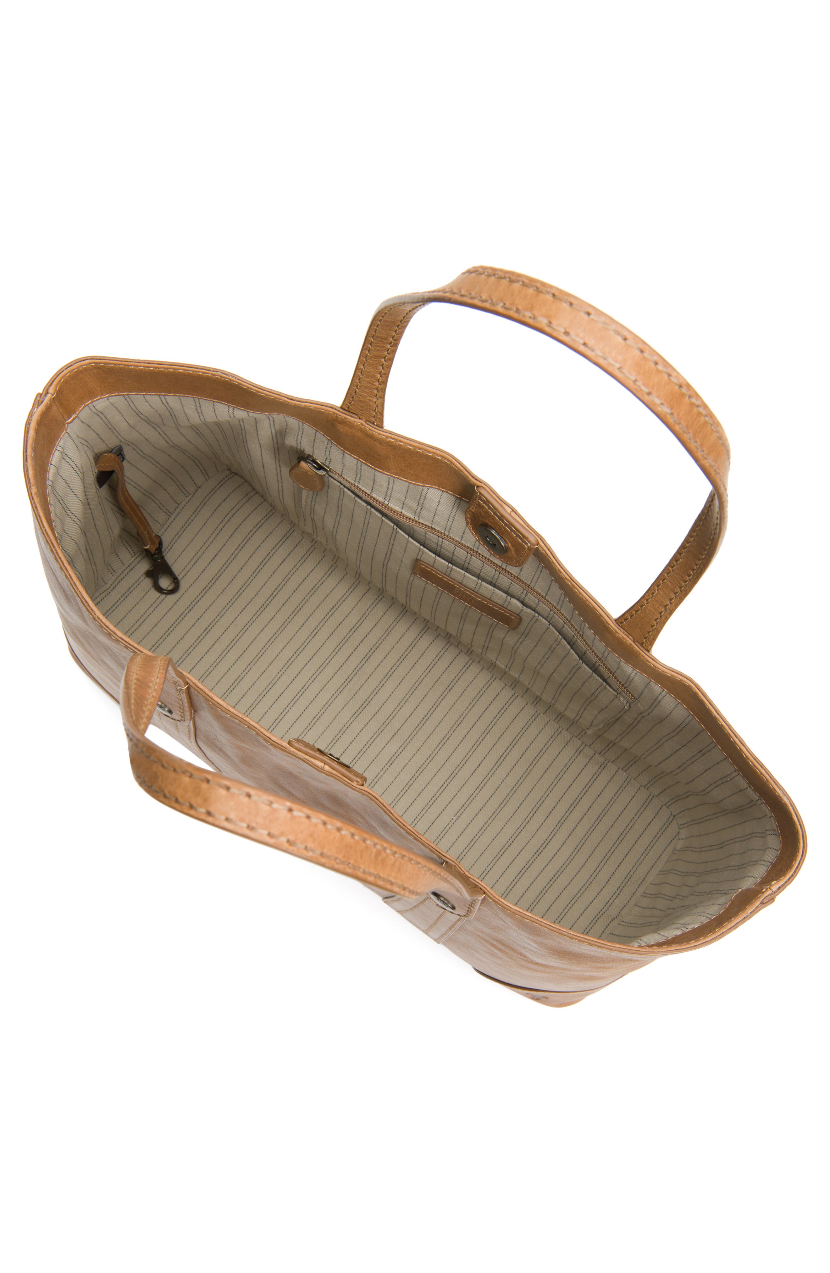 Melissa Leather Shopper, Alternate, color, BEIGE