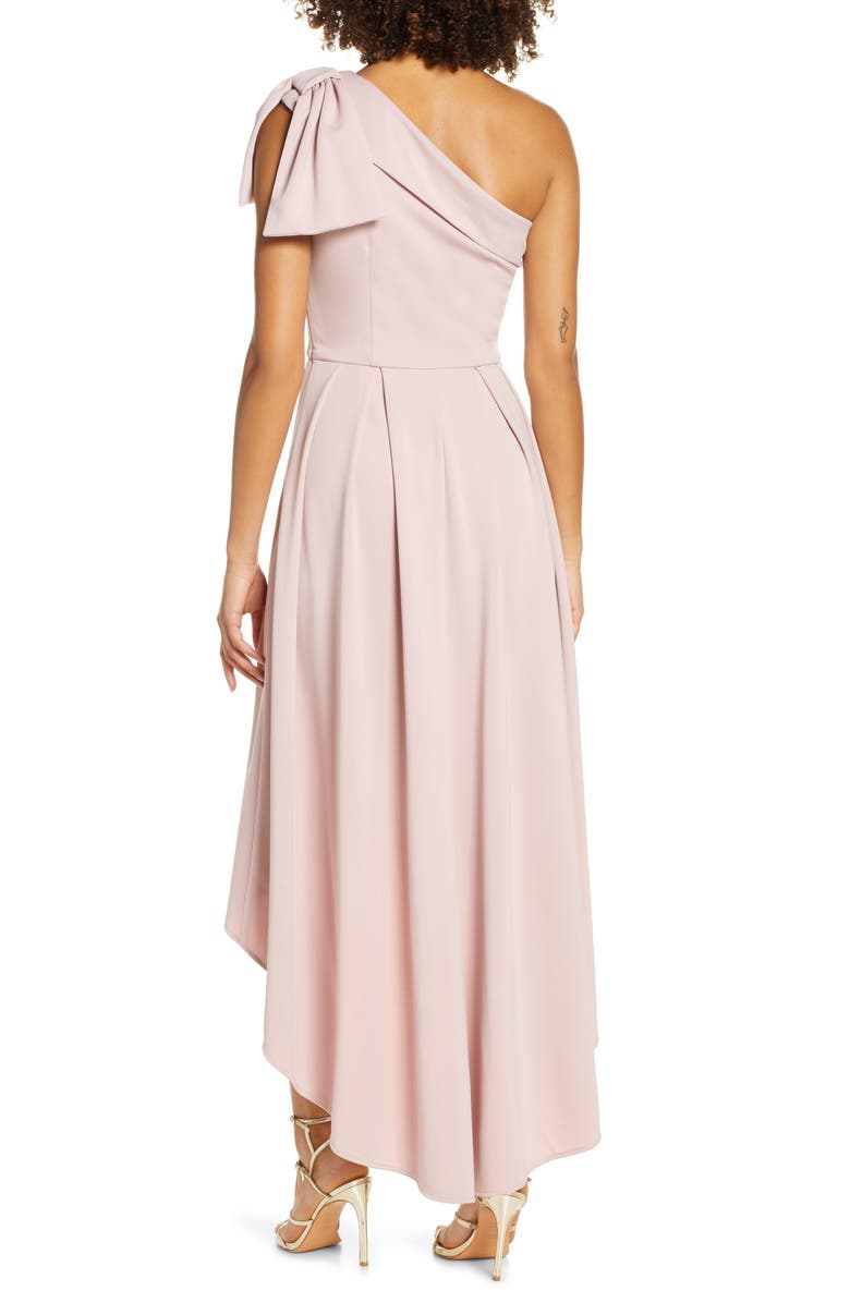 Chi Chi London One-Shoulder High/Low Party Dress, Alternate, color,