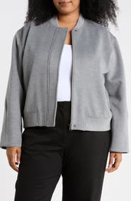 Nordstrom Brushed Bomber Jacket