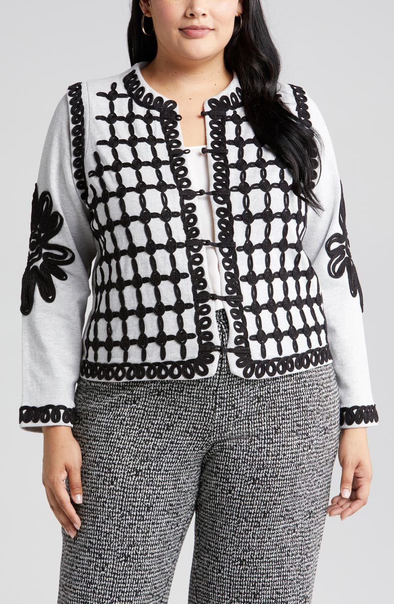 NIC+ZOE Romantic Soutache Knit Jacket | Nordstrom