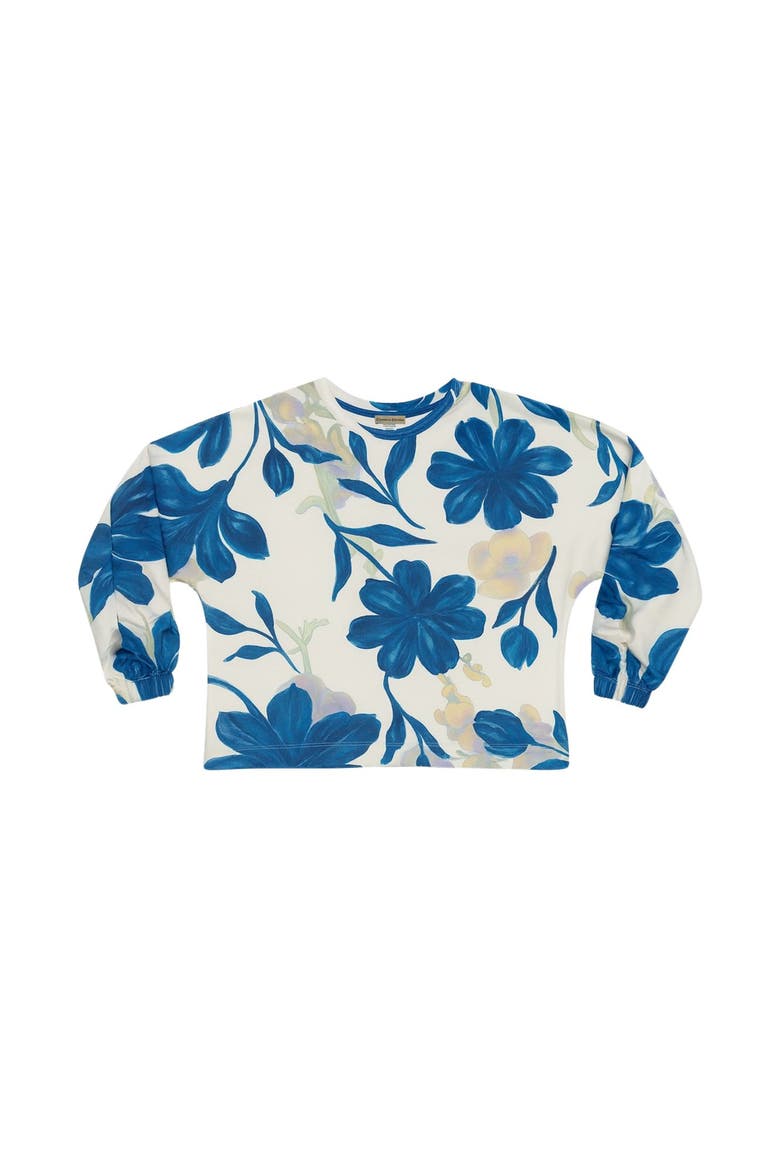 Tracker Pullover, Alternate, color, Blue flowers