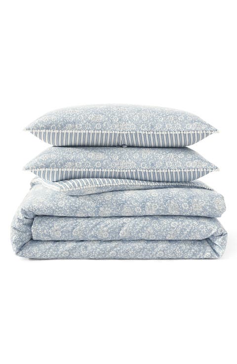 Ikat Eyelet Comforter & Shams Set