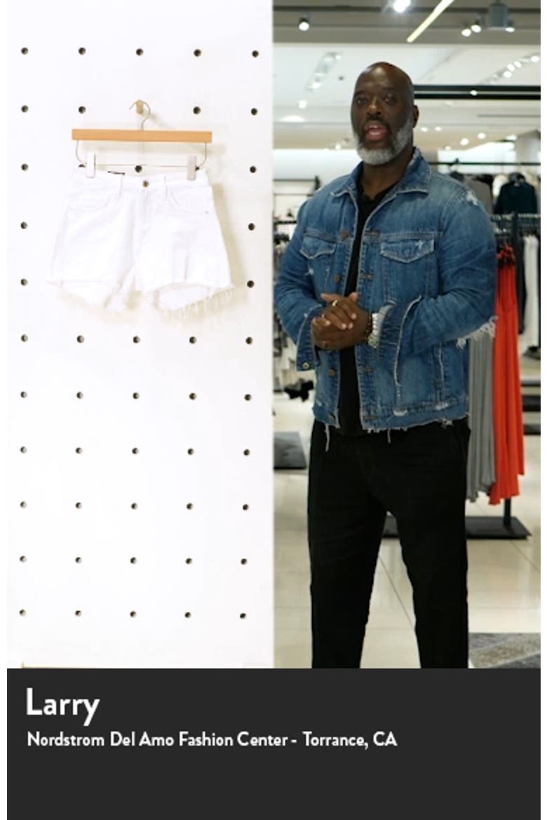 Rosie High Waist Distressed Cutoff Denim Shorts video