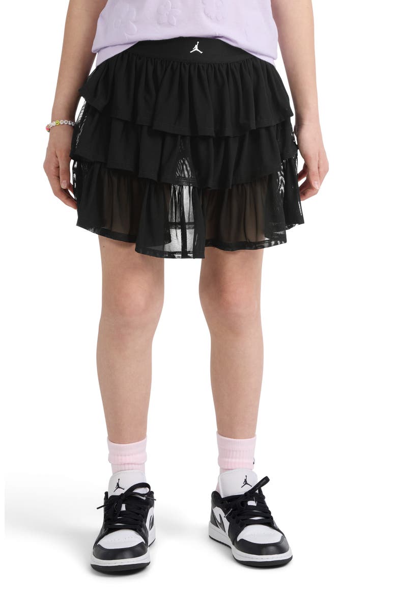 Kids' Tulle Skort, Alternate, color, BLACK