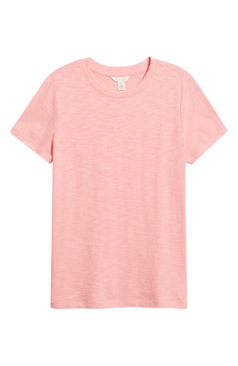 Cotton Blend Crewneck T-Shirt