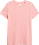 Caslon® Cotton Blend Crewneck T-Shirt