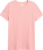Caslon® Cotton Blend Crewneck T-Shirt