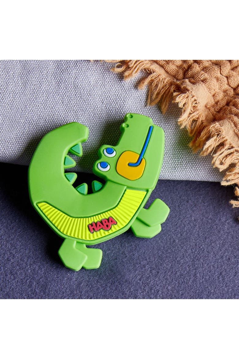 Crocodile Silicone Teething and Grasping Baby Toy, Alternate, color, Multi