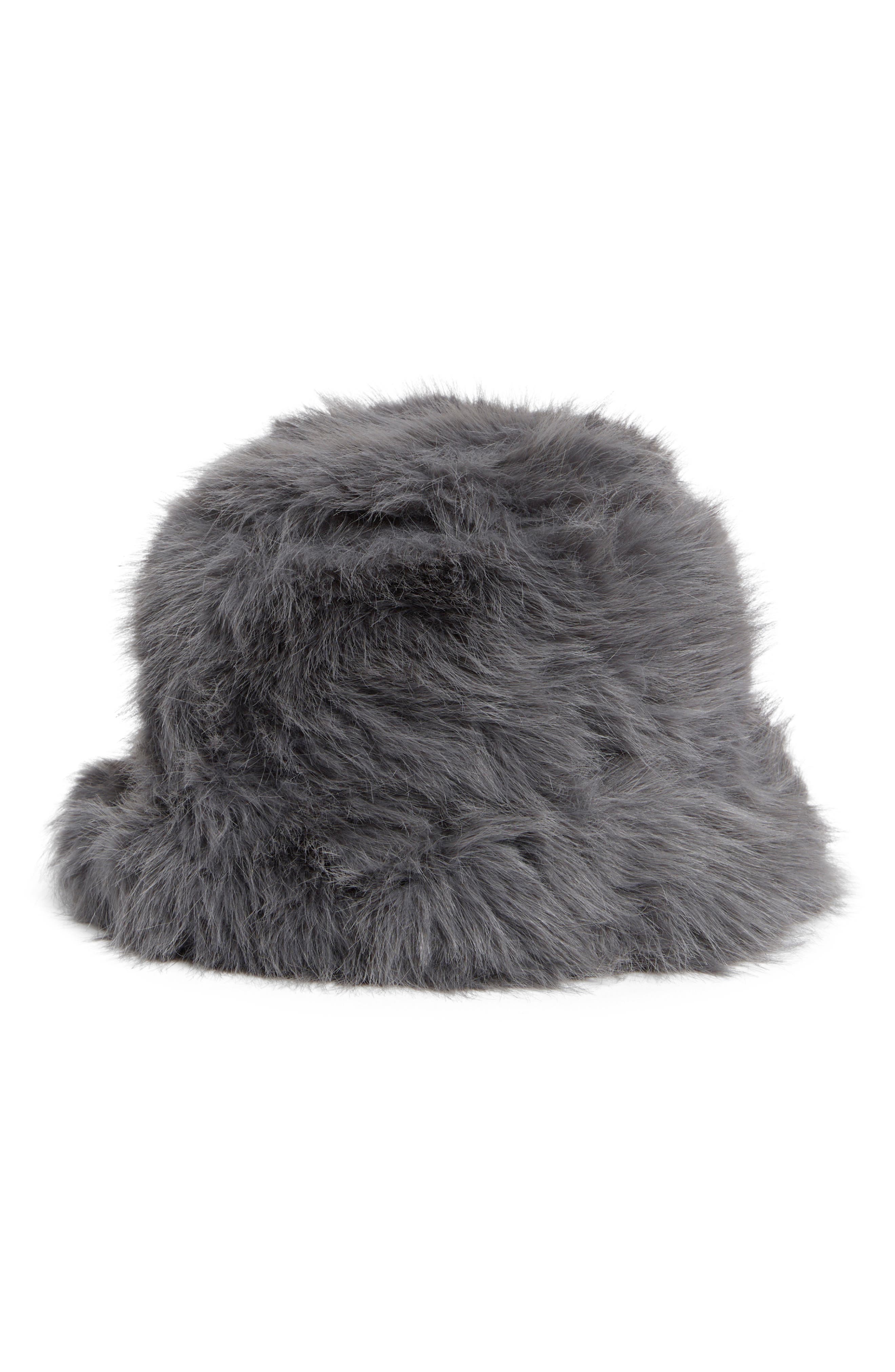 Nanette Lepore Faux Fur Bucket Hat
