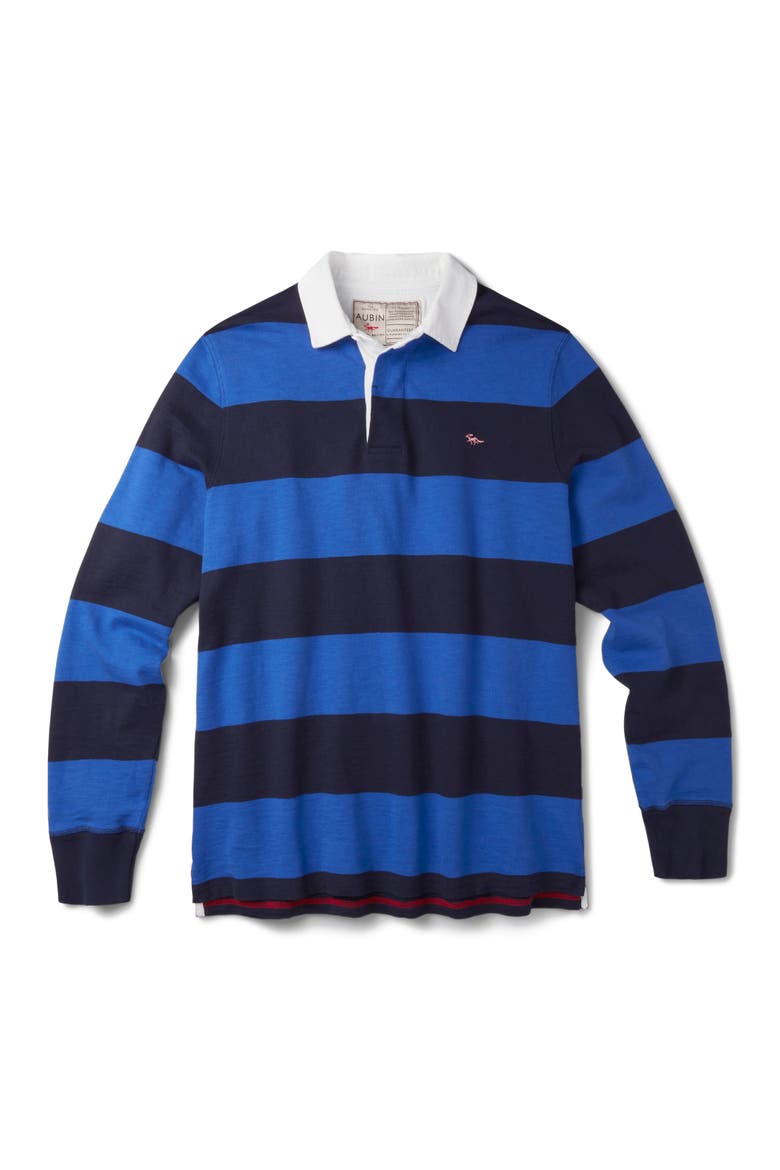 Irnham Long Sleeve Rugby Shirt, Alternate, color, Navy/Cobalt