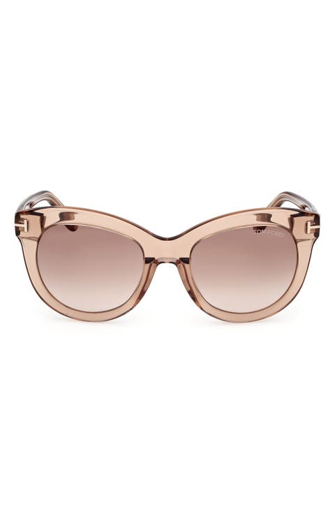 Odette 53mm Butterfly Sunglasses