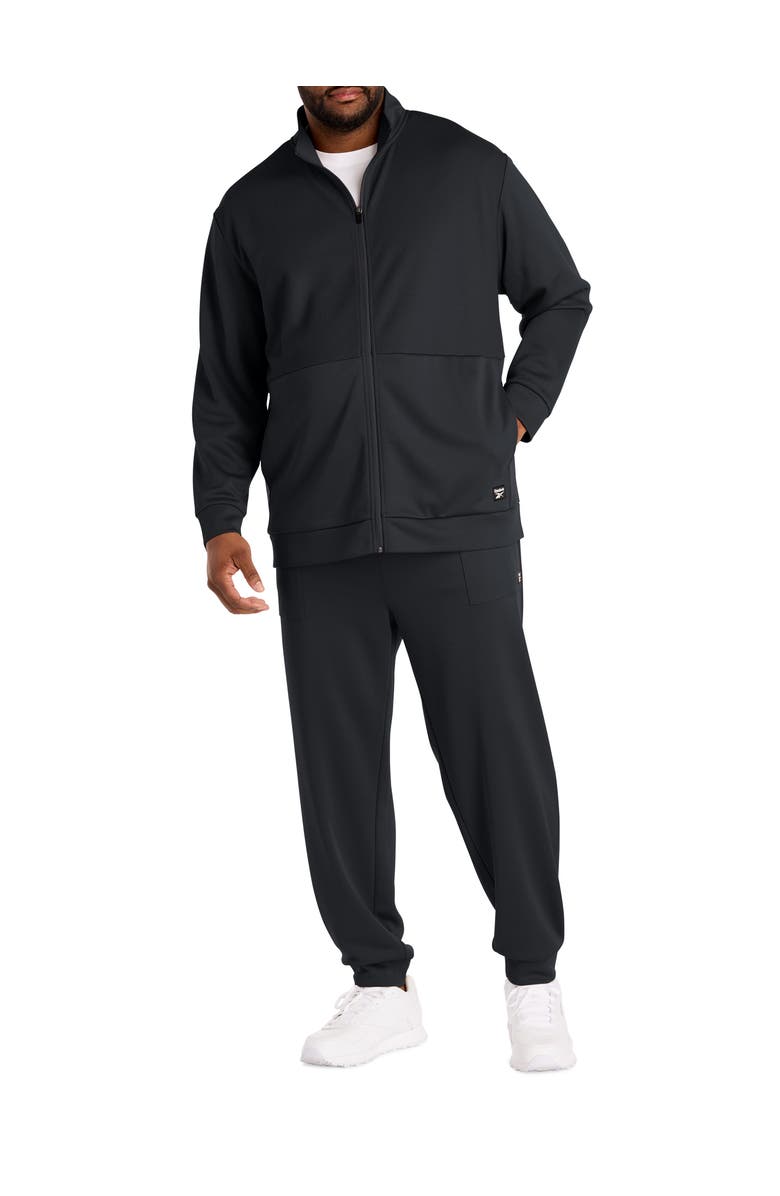 Reebok Big & Tall Birdseye Performance Textured Joggers, Alternate, color, Black