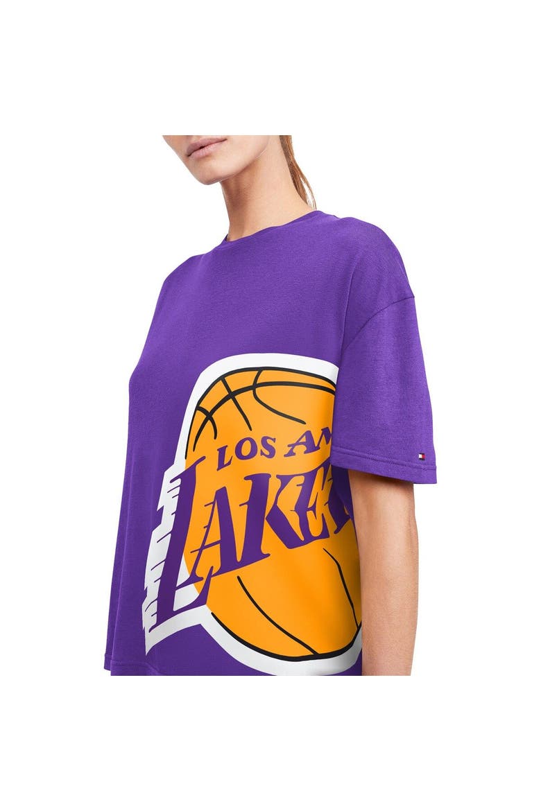 Women's Tommy Jeans Purple Los Angeles Lakers Bianca T-Shirt, Alternate, color, Purple
