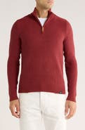 Lucky Brand Cotton Quarter Zip Sweater