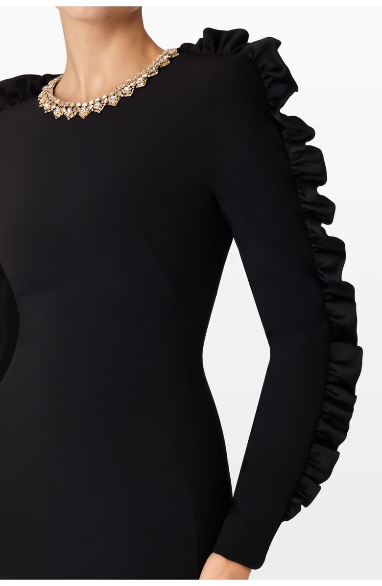 Jenny Packham Cheri Dress, Alternate, color, Liquorice