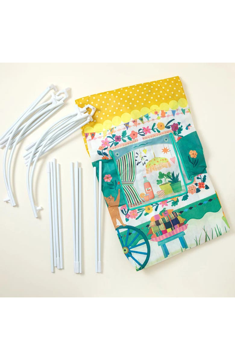 Uncommon Goods Creative Caravan Play Tent by Djeco, Alternate, color, Whimsical Multi-Color