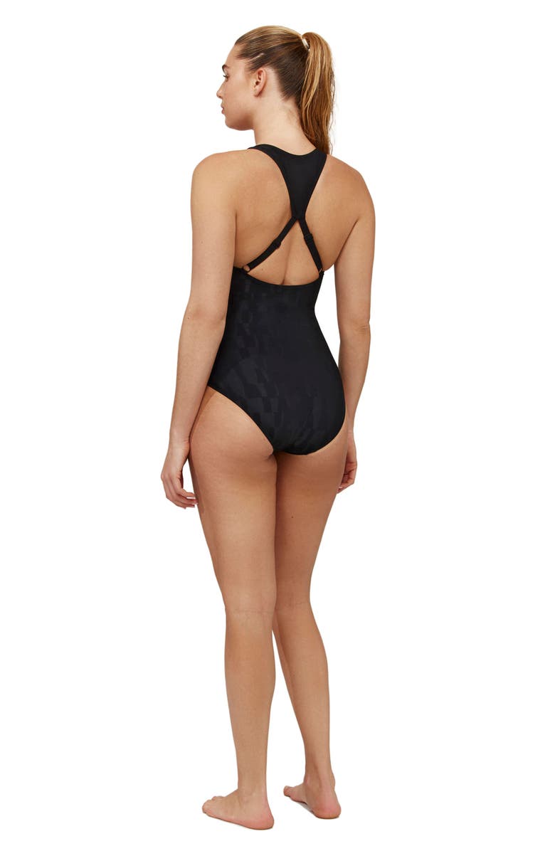 Free Sport by Gottex Ocean's Eleven Scoop Neck One Piece, Alternate, color,