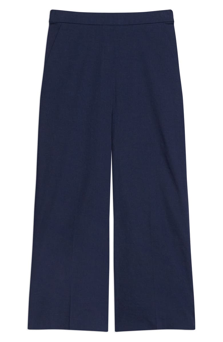 Theory Classic Straight Leg Good Linen Pants, Alternate, color, Midnight Navy - Rl0