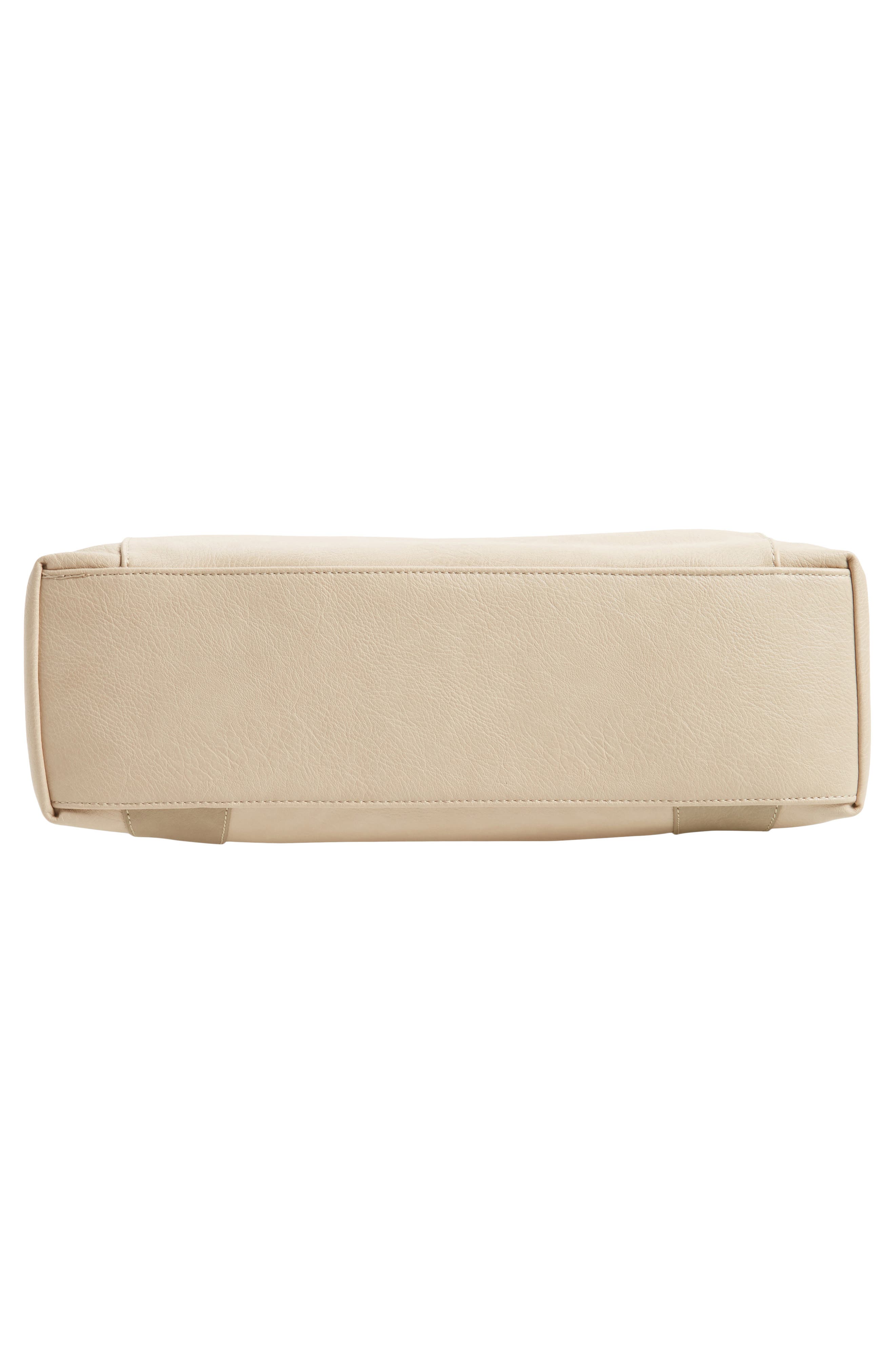 'Susan' Winged Faux Leather Tote, Alternate, color, TAUPE