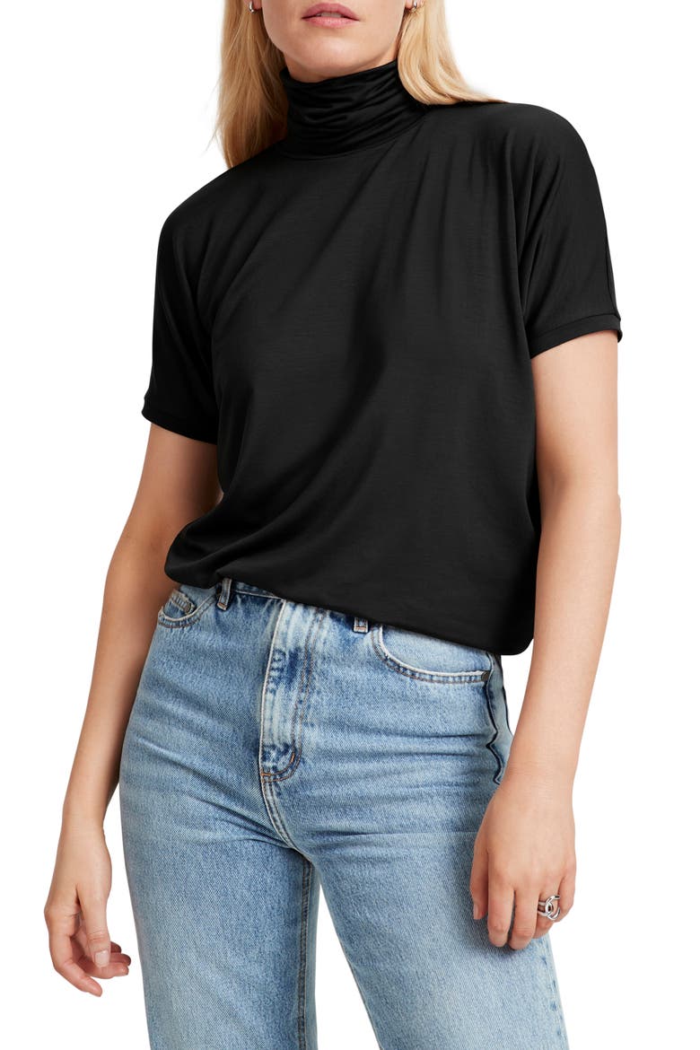 Layla Turtleneck Top, Main, color, BLACK
