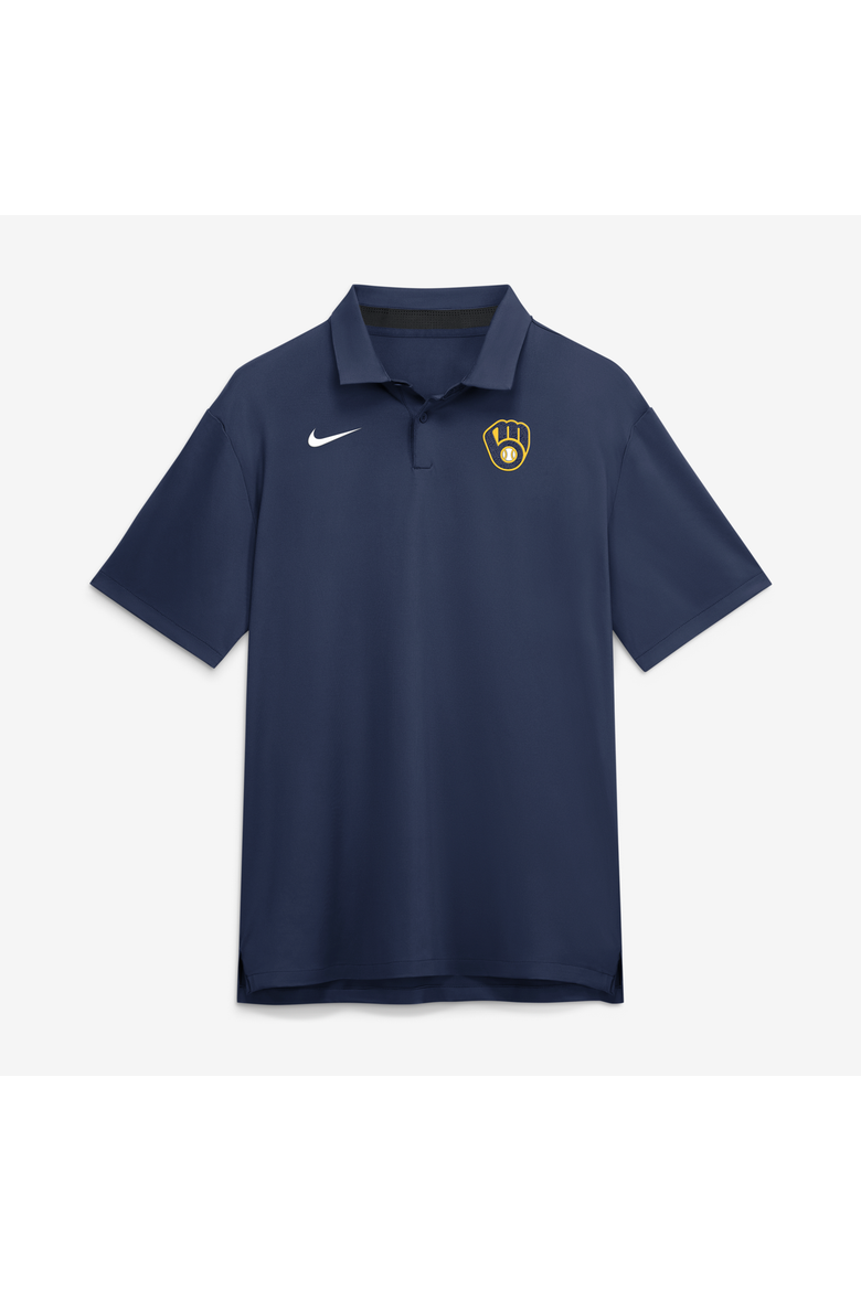 Men's Nike Navy Milwaukee Brewers Tour Dri-FIT Polo, Main, color, Navy