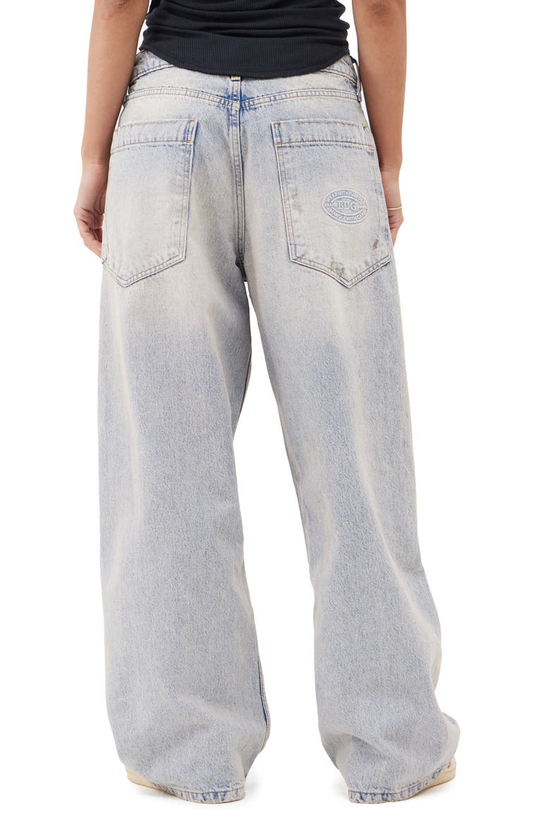 Jaya Low Rise Wide Leg Jeans, Alternate, color, BLUE/ PINK TINT