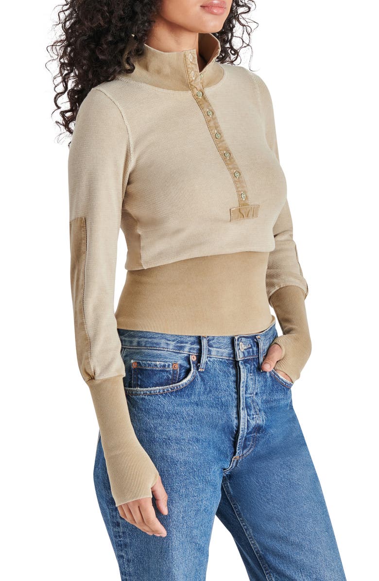 Steve Madden Ariel Rib Crop Top, Alternate, color,