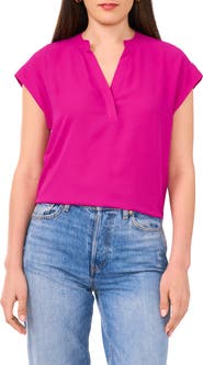 Vince Camuto Split Neck Top