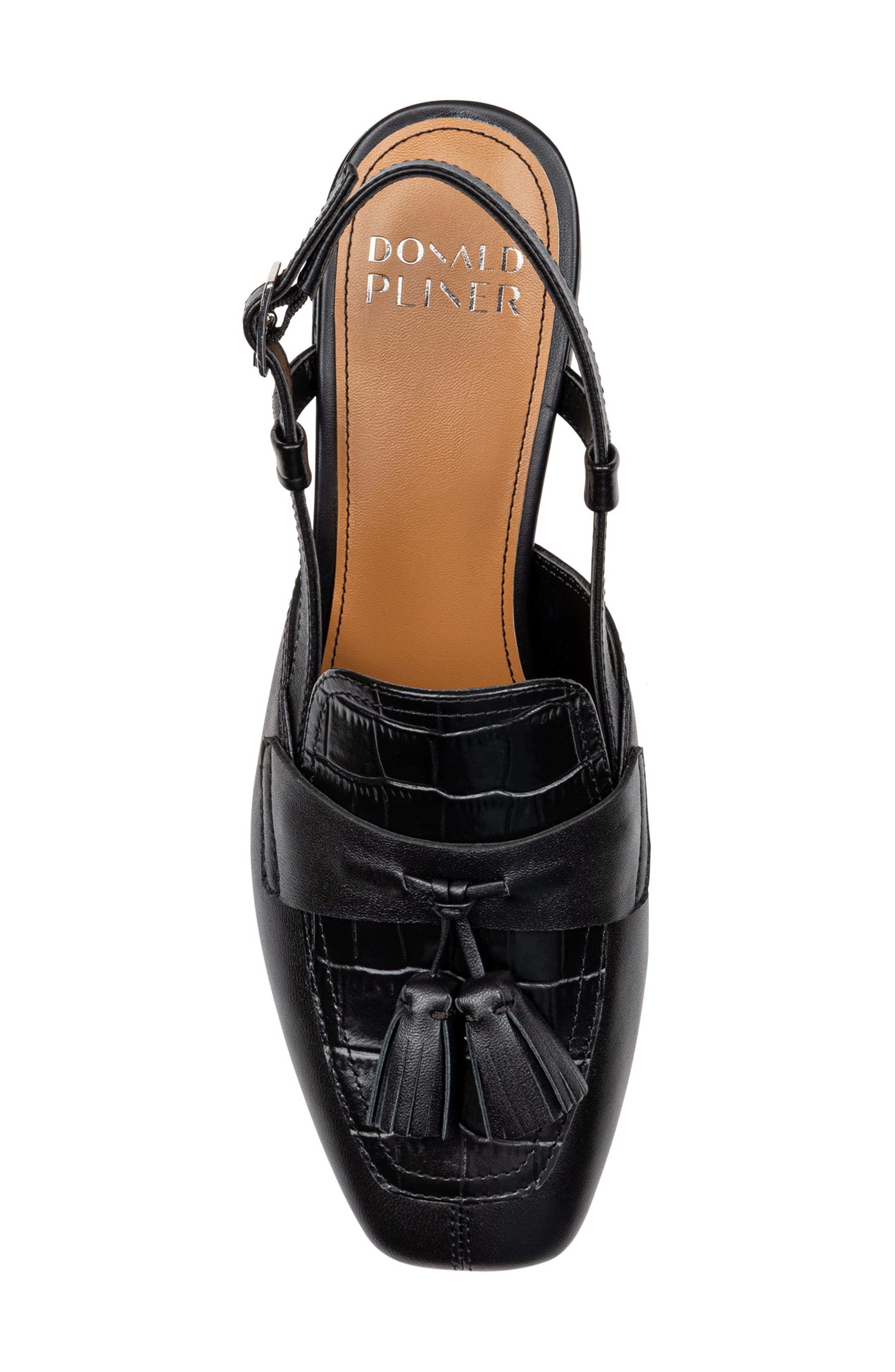 Donald Pliner Tassel Slingback Pump, Alternate, color, Black