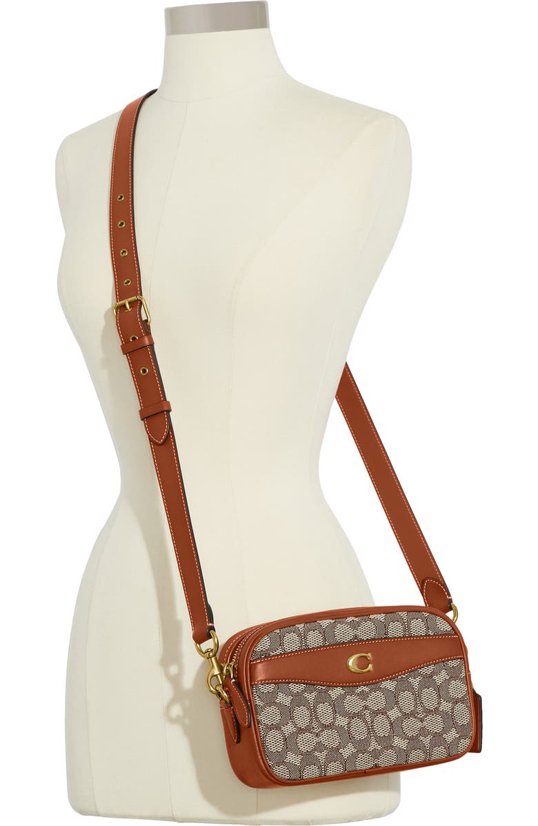 COACH Signature Jacquard Camera Bag, Alternate, color,
