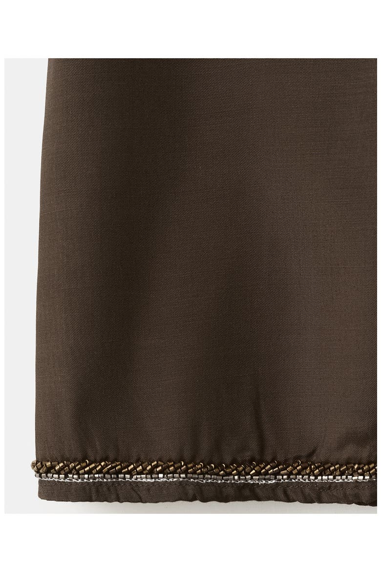 Bead Detail Open Front Jacket, Alternate, color, BROWN