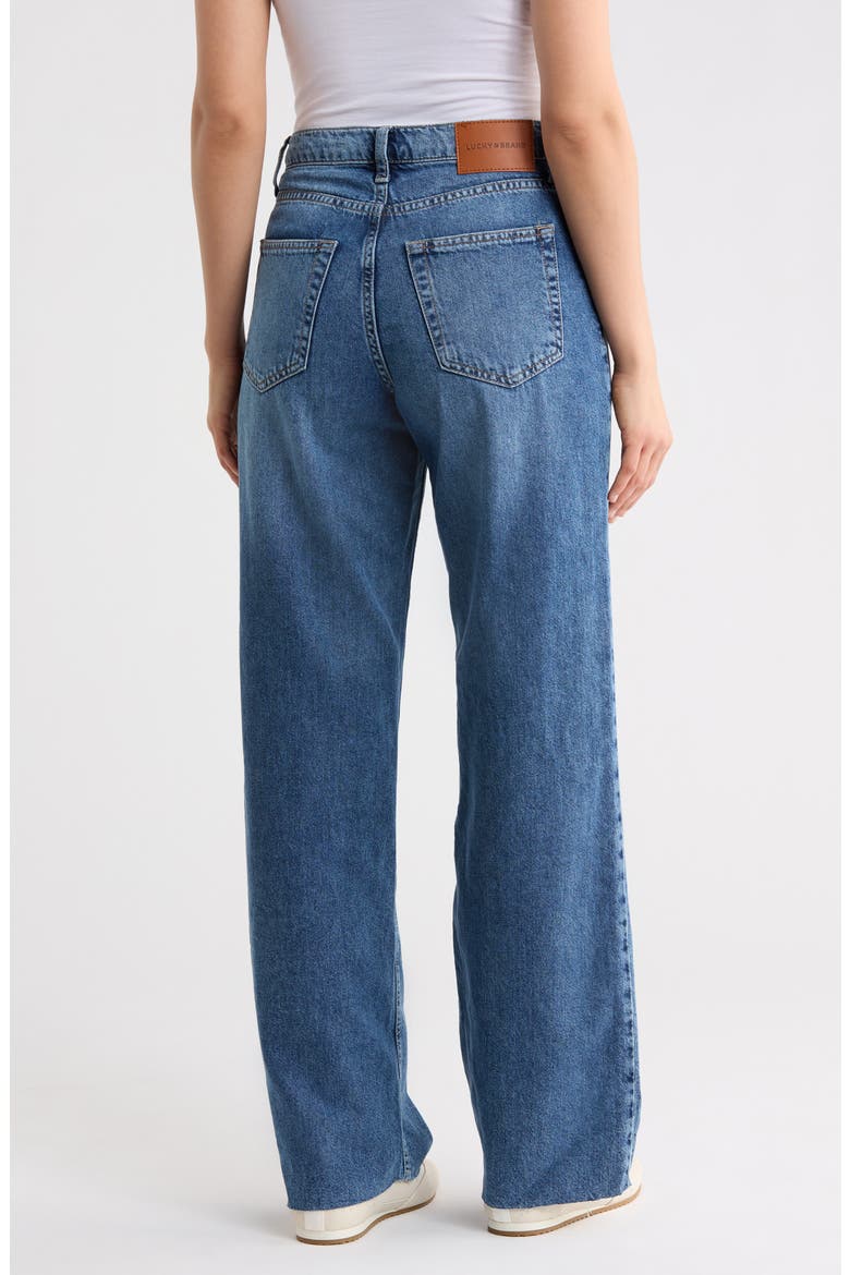 High Waist Wide Leg Jeans, Alternate, color, LEWISTON