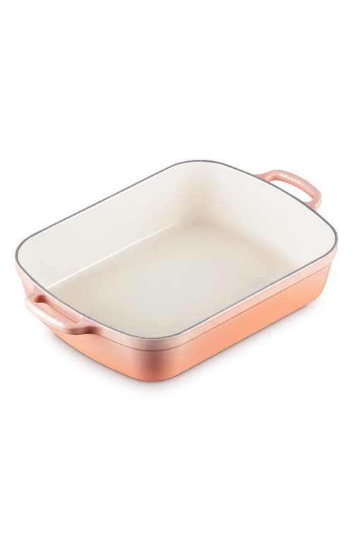 Le Creuset Signature 3 Quart Enameled Cast Iron Roaster In Peche