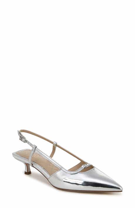 Sam Edelman Toni Slingback Pointed Toe Kitten Heel Pump