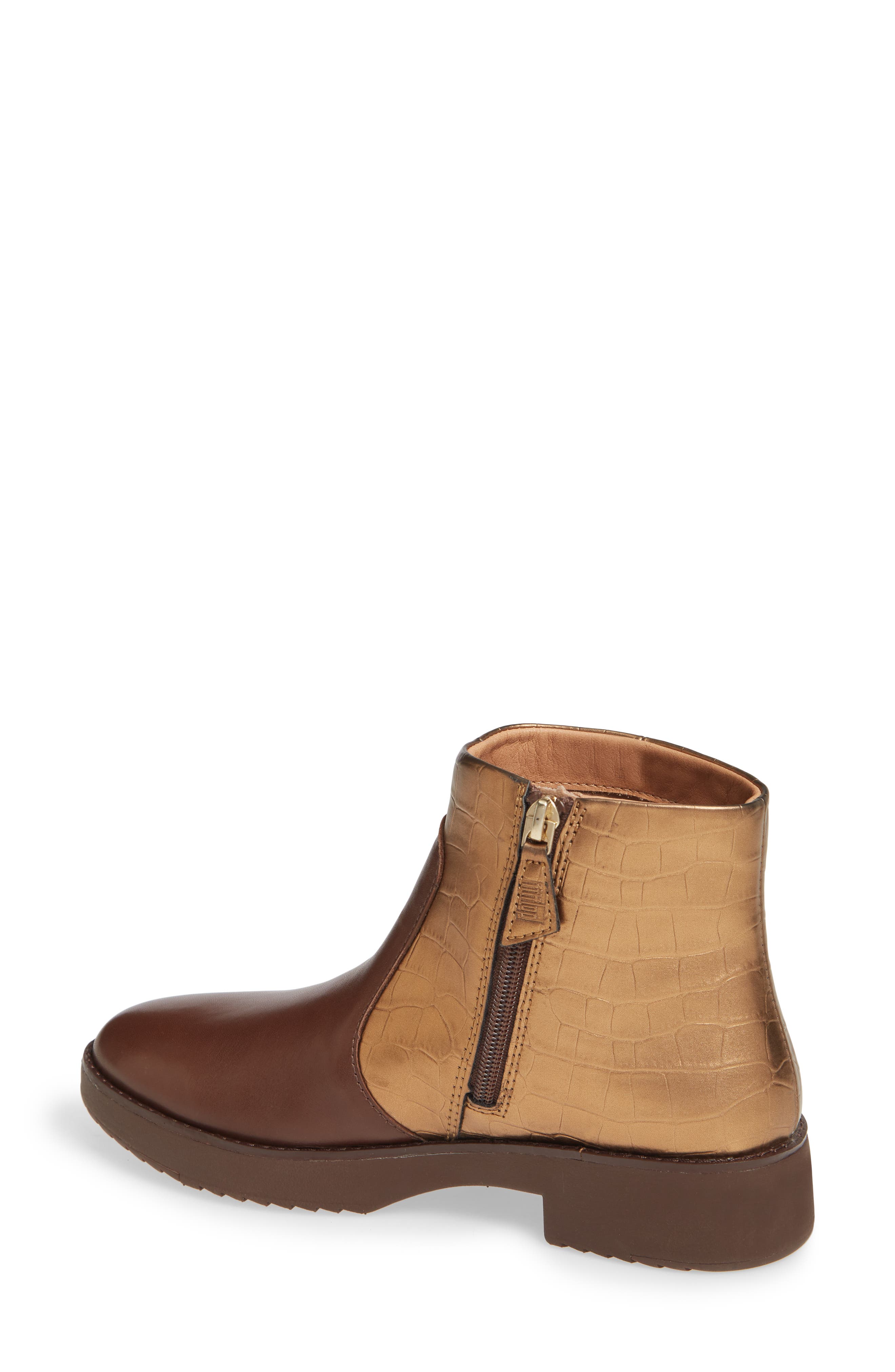 Mara Ankle Boot, Alternate, color, CHOCOLATE BROWN MIX LEATHER